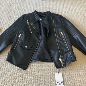 Zara leather jacket
